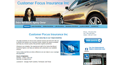 Desktop Screenshot of customerfocusinsurance.com
